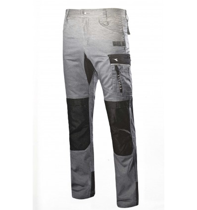 TALLA XS - PANTALON DE TRABAJO MOD. EASYWORK LIGHT COLOR 75070 (GRIS) - DIADORA