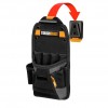 BOLSA PEQUEÑA CON CLIP PORTA FLEXOMETRO + SOPORTE MARTILLO (11 HUECOS) CON SISTEMA CLIPTECH - TOUGHBUILT